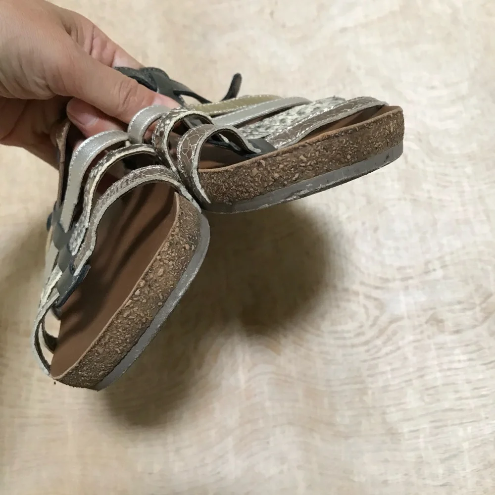 Mephisto Air Relax Ankle Strap Leather Sandals Size 37